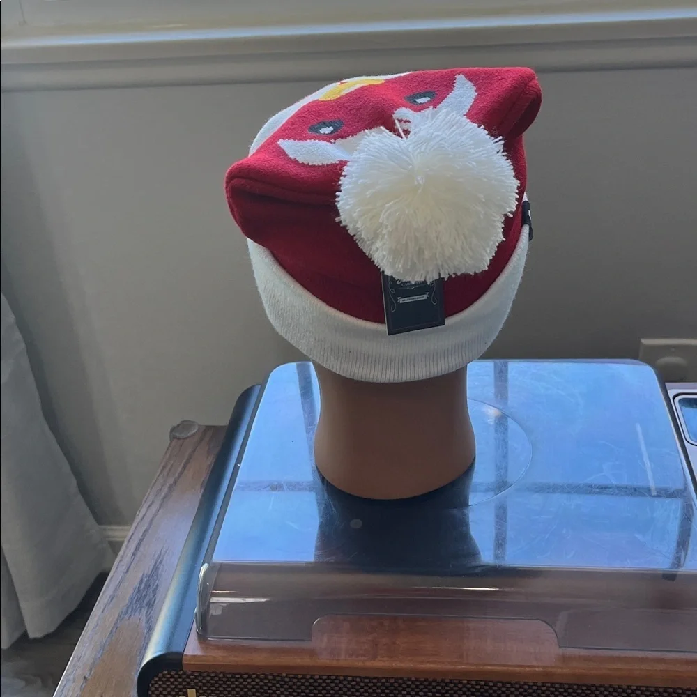 Cheerful Red and White Santa Hat with Fun Design